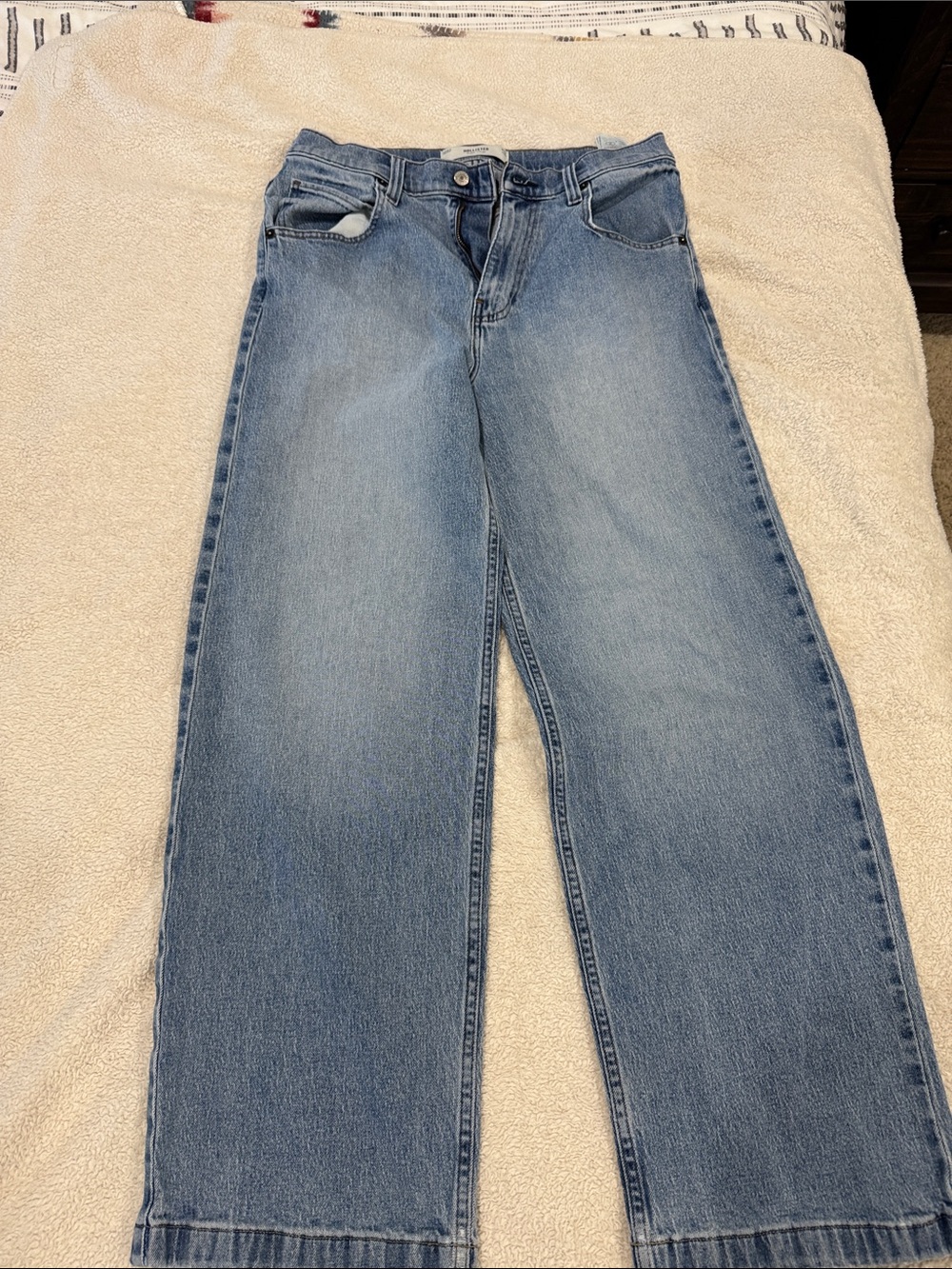 Hollister Light Blue Super Baggy Jeans
